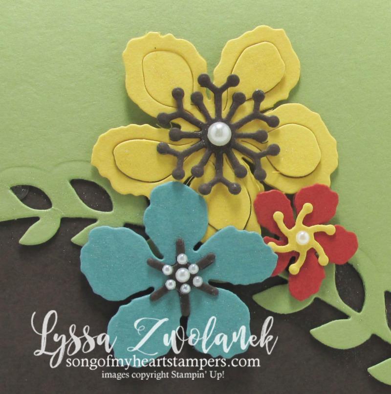 Botanical builder card framelits #stampinup www.songofmyheartstampers.com Big Shot die-cutting