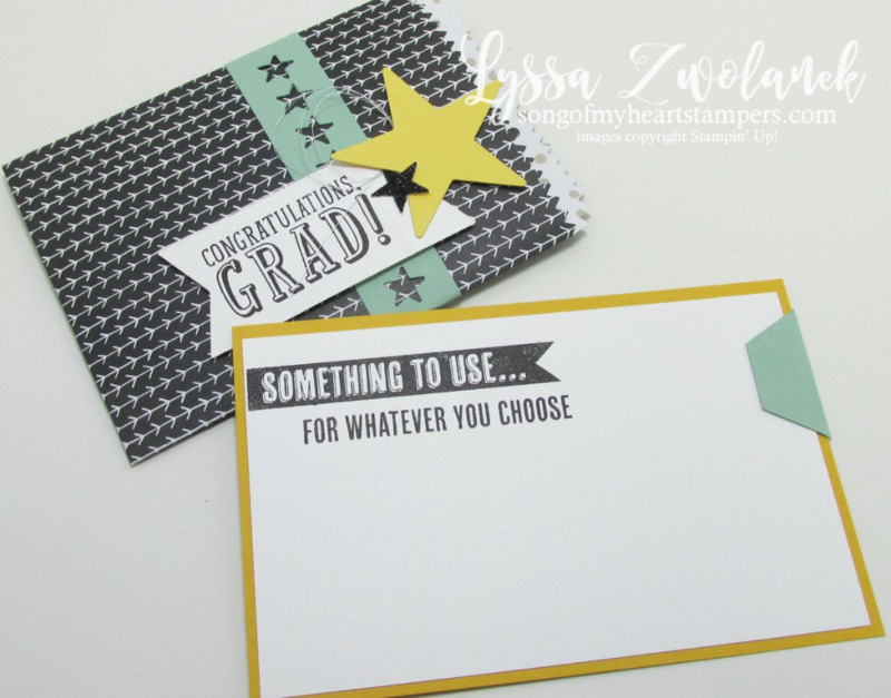 DIY graduation gift card money card holder www.songofmyheartstampers.com