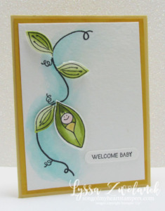 This “Sweet Pea” baby card will make you squeal!