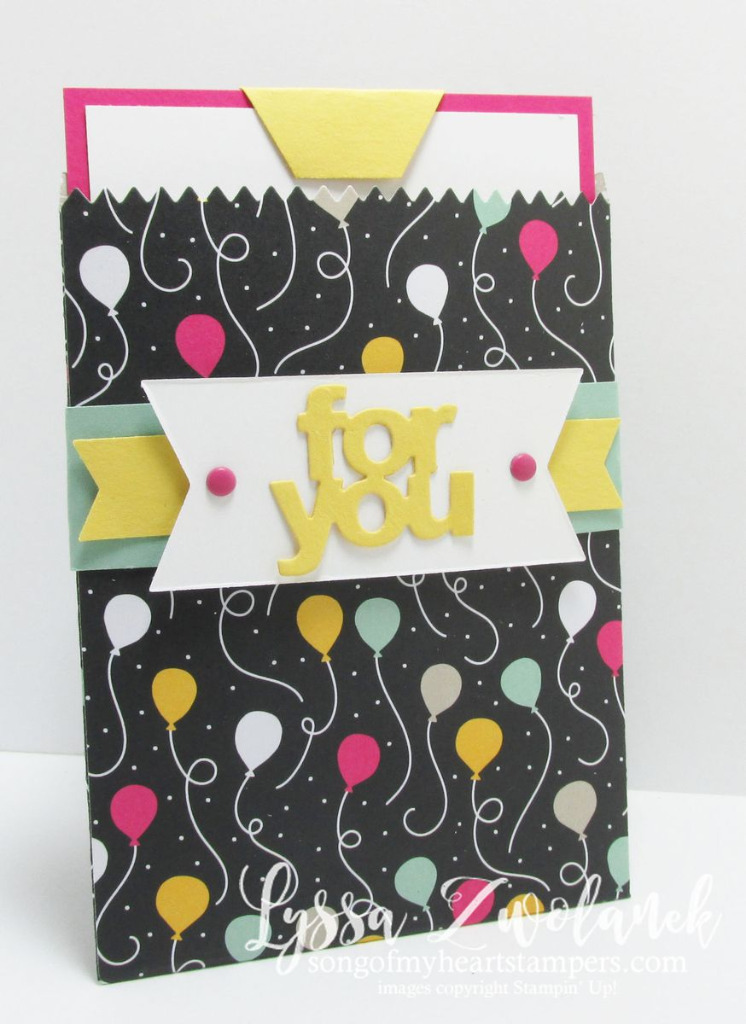 gift card sleeve holder birthday cards #stampinup www.songofmyheartstampers.com