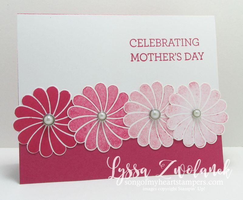 One technique four cards tutorial #stampinup www.songofmyheartstampers