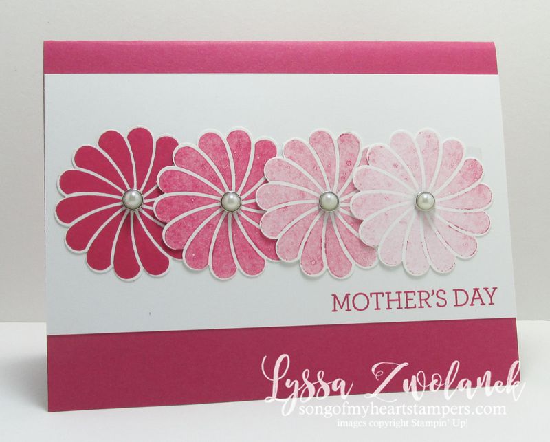 One technique four cards tutorial #stampinup www.songofmyheartstampers