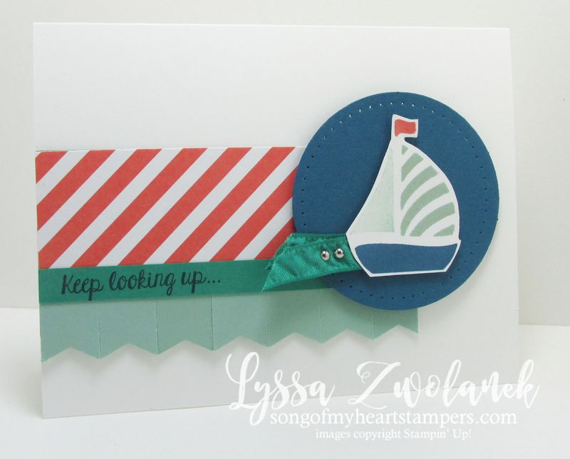 Keep looking up card stampin up little boat