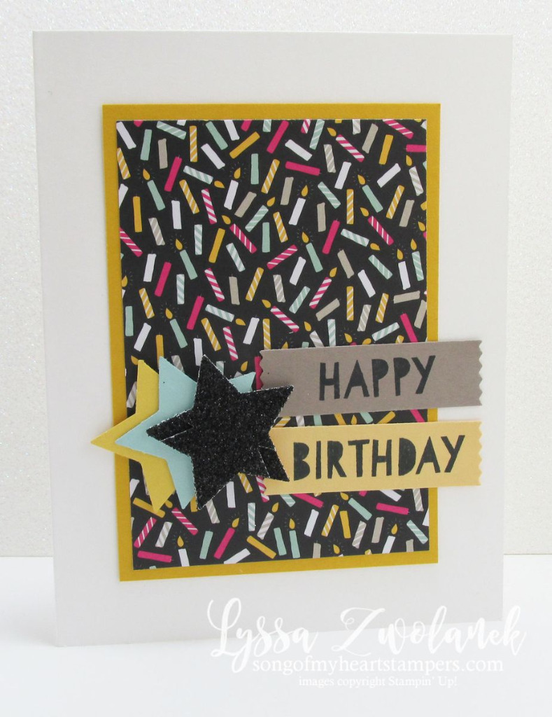 birthday card Stampin' Up www.songofmyheartstampers.com stars Age Awareness