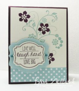 Live Laugh Love anniversary card