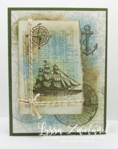 The Open Sea: multi-shade masculine nautical card