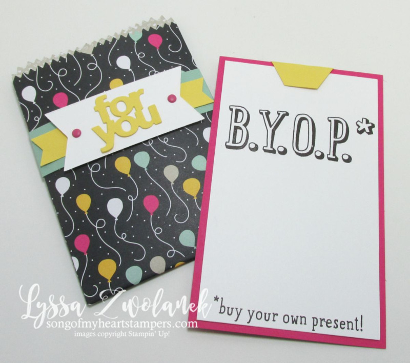 birthday card gift cards holder sleeve Lyssa Zwolanek Stampin Up www.songofmyheartstampers.com