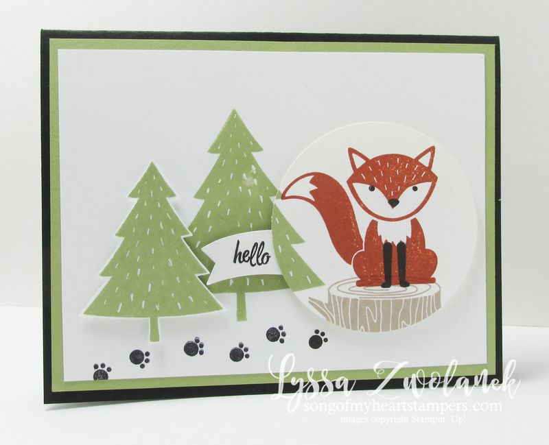 A little foxy fox punch stampin up dad father card