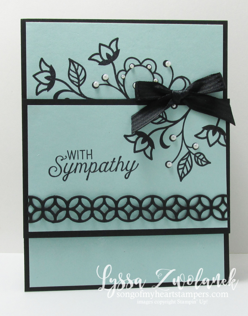 Flourishing phrases flowering thinlets wedding card stampin up