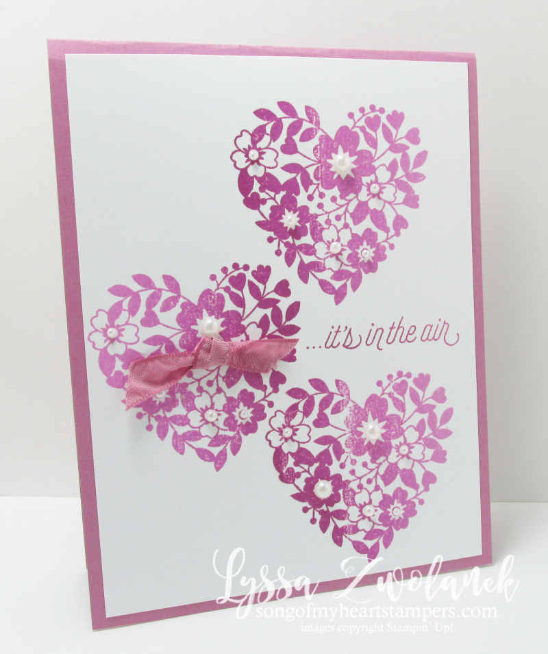 Ombre hearts love card stampin up songofmyheart