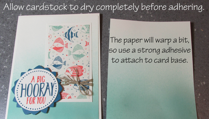 Ombre Spritzing Background Tutorial Technique Song of My Heart Stampers