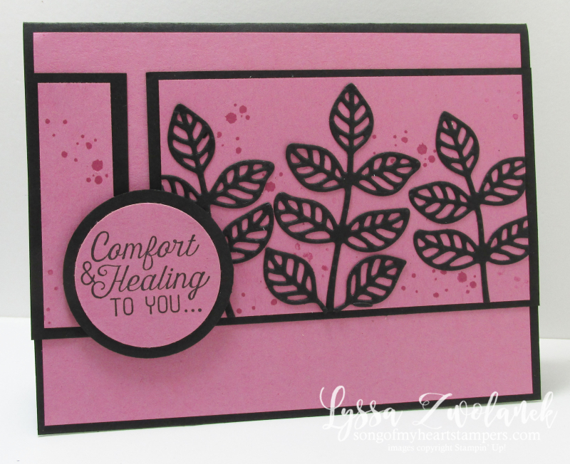 Sugarplum card stampin up song of my heart healing sympathy