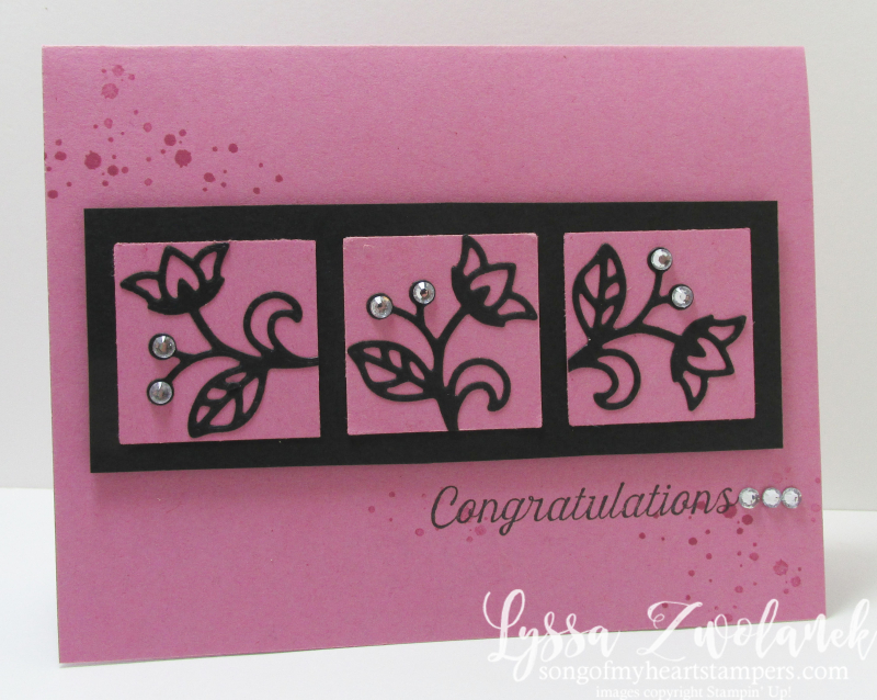 Sugarplum card stampin up congratulations congrats song of my heart