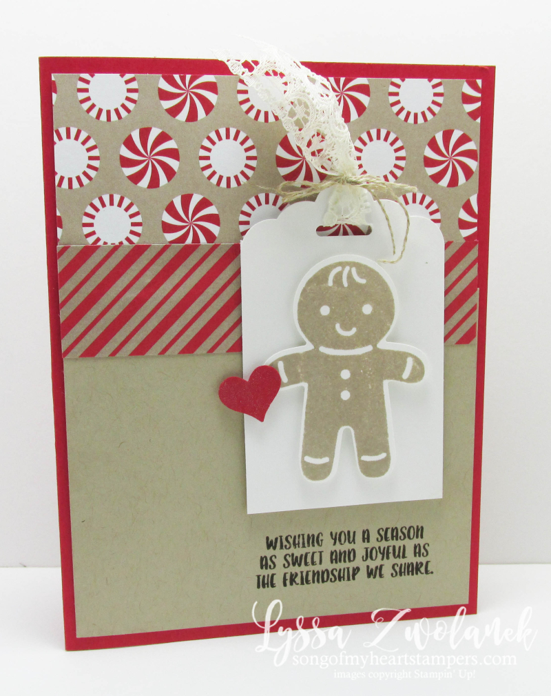 Cookie Cutter Christmas Punch Art Sweet Holiday Stampin Up card