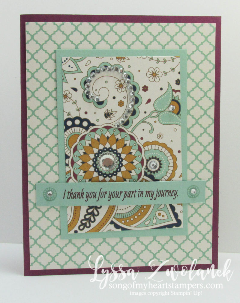 Paisleys Posies Stampin Up Designer Series Paper