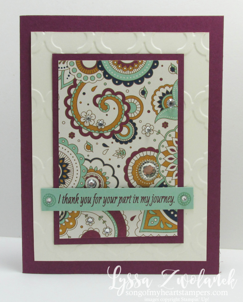 Paisleys and Posies Stampin Up Designer Series Paper