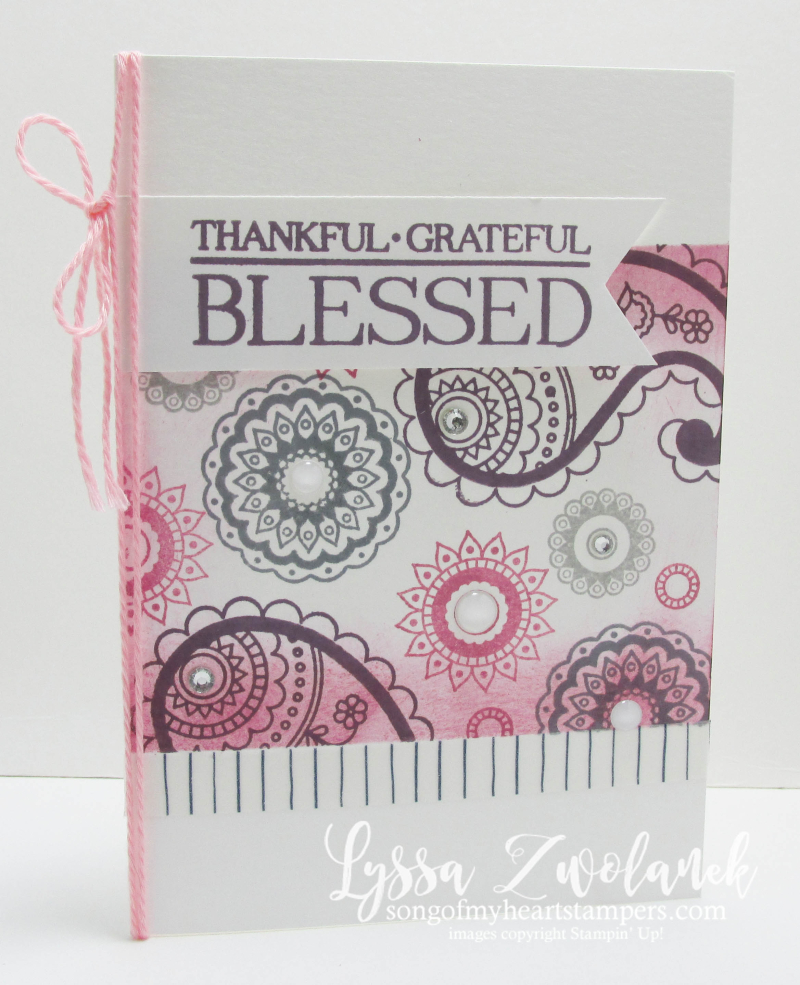 Masked Sponging Technique Stampin Up Paisleys Posies