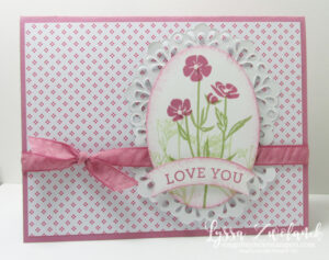 Feminine and Flowery Oval Doily Cards