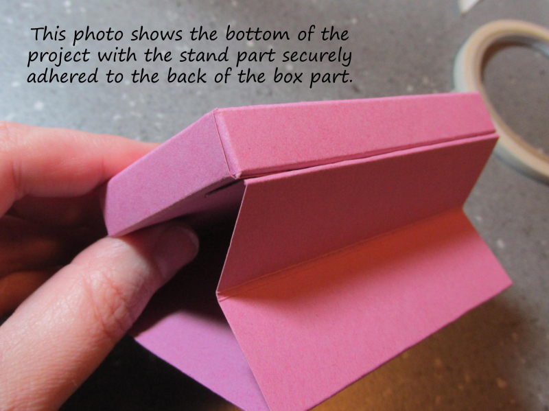 Freestanding post it note holder photo tutorial stampin up 5