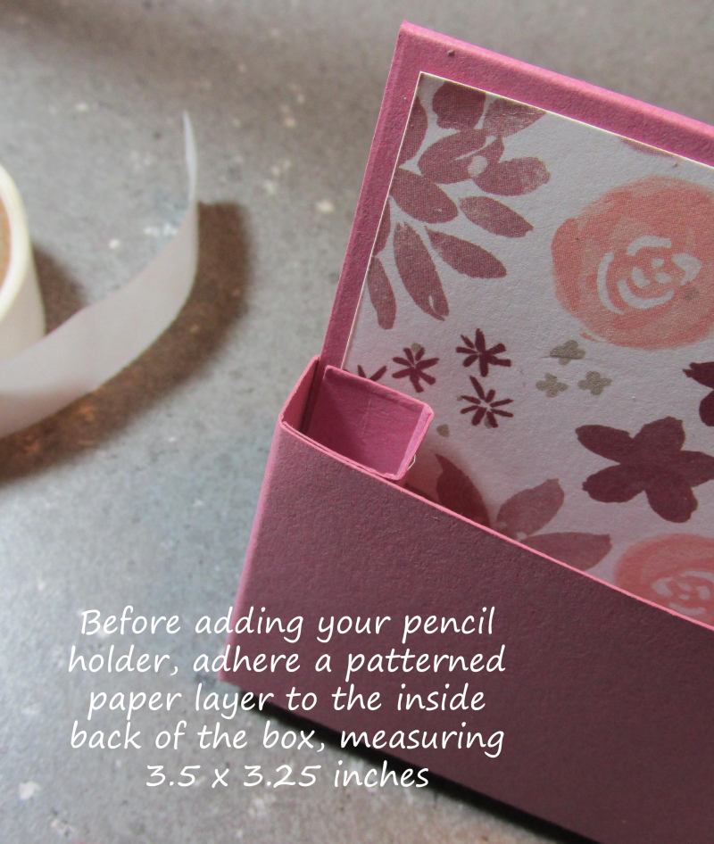 Freestanding post it note holder photo tutorial stampin up 9