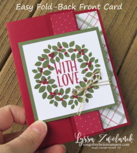 Easy Fold-back Front Christmas Card