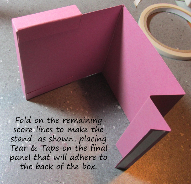 Freestanding post it note holder photo tutorial stampin up 5