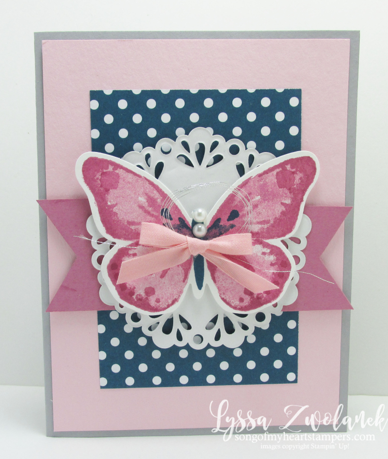 Bold Butterfly Basics Sizzix frameltis stamp set card birthday wedding anniversary