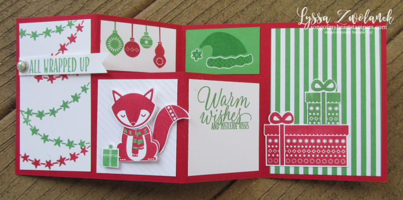 Simple step out photo tutorial fancy fold christmas cheat sheets