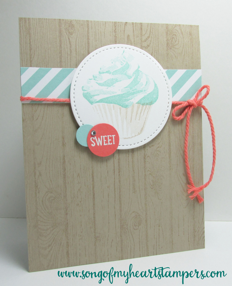 Sweet Cupcake triple stamping Stampin Up cardmaking techniques