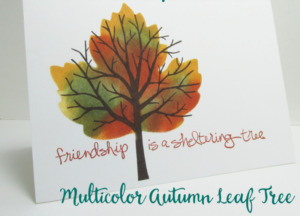 Photo Tutorial: Multicolored Autumn Leaf Tree