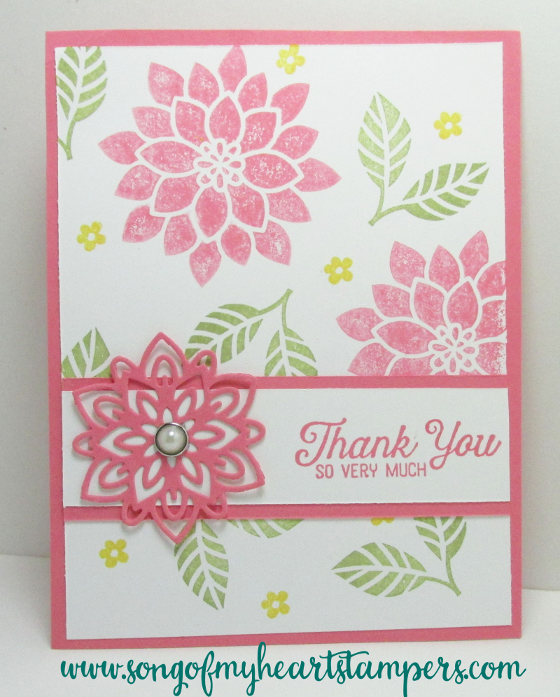 Flourishing Phrases Spring Card flourish thinlets Stampin Up Sizzix dies