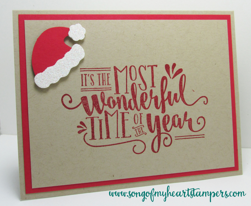 Most wonderful time of the year rubber stamps Stampin Up Christmas holiday