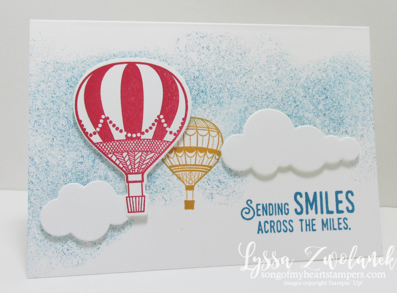 Lift Me Up & Away Stampin Up stamps thinlets sizzix Lyssa Zwolanek