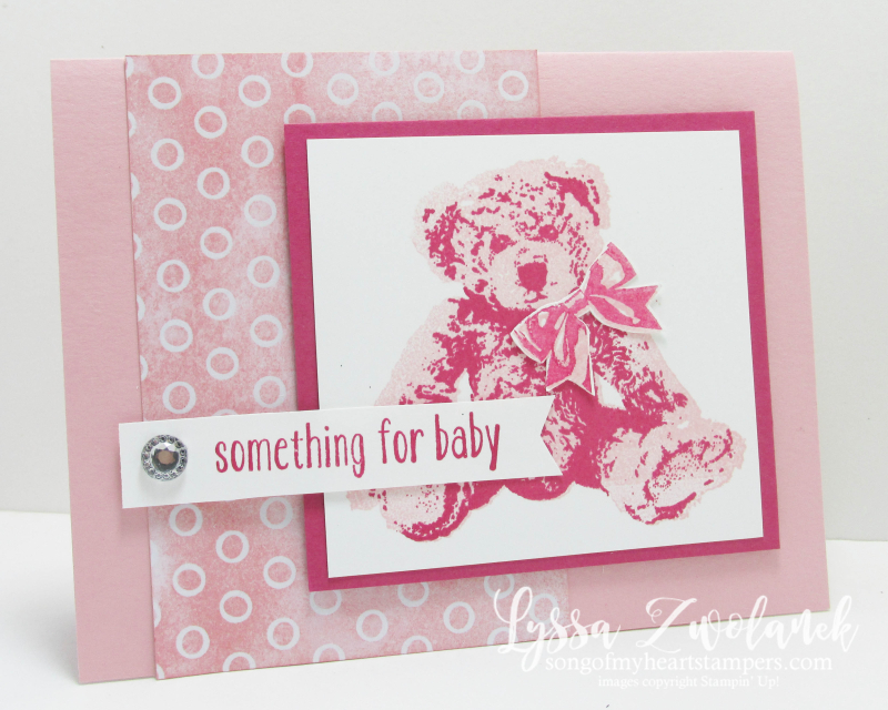 Baby Bear large image design card sketches Stampin Up cardmaking