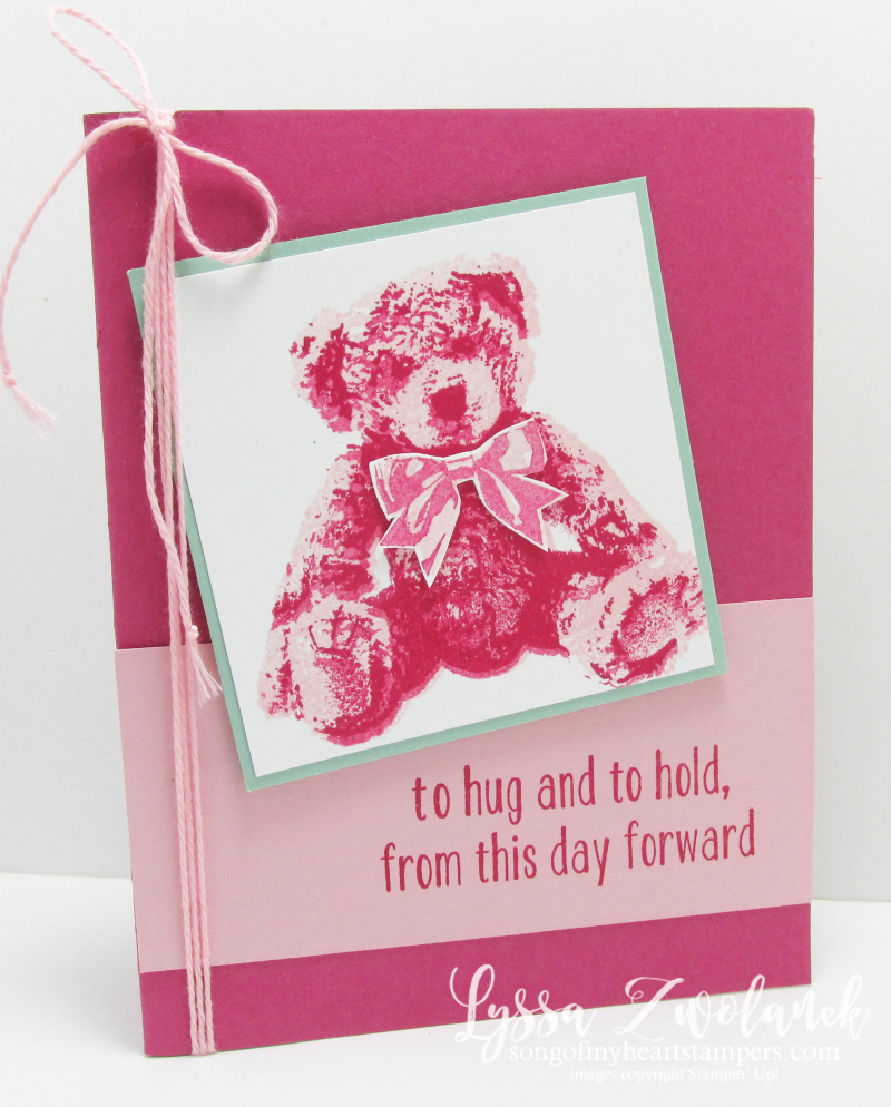 Baby Bear large image design cards sketches Stampin Up cardmaking