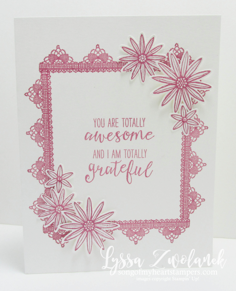 SSOTM Club December 2016 Stampin Up stamp set Grateful Bunch Lyssa Zwolanek