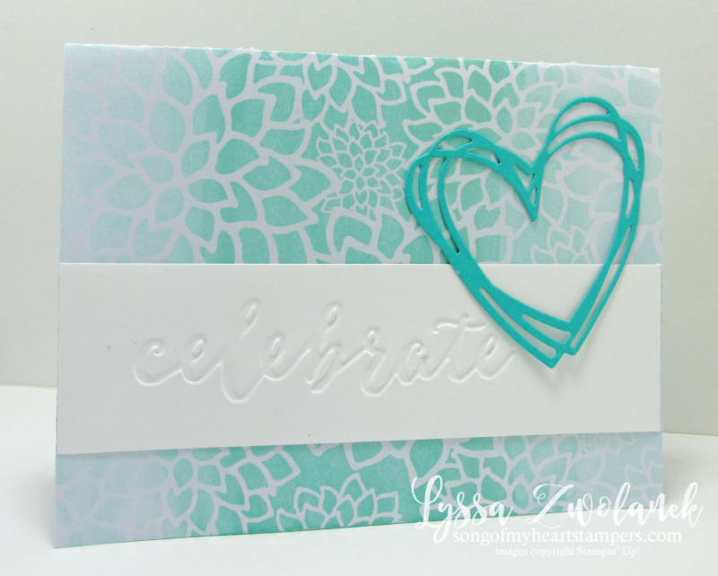 Ombre Resist Technique Sale_A_Bration Stampin Up Lyssa card photo tutorial