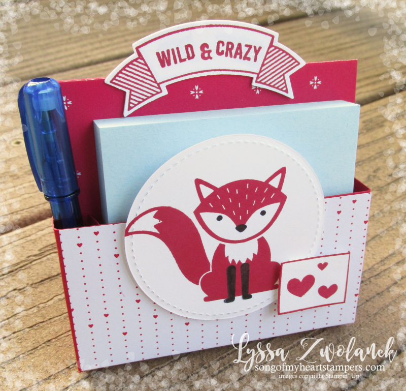 Valentine Foxy Friends punch art foxes raccon squirrel cat kitty rubber stamps note post it stamping