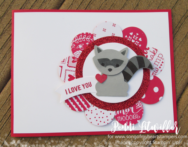 Valentine Foxy Friends punch art foxes raccon squirrel cat kitty rubber stamps stamping