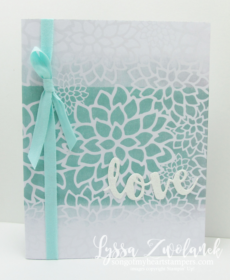 Ombre Resist Technique Sale_A_Bration Stampin Up Lyssa Zwolanek wedding card tutorial