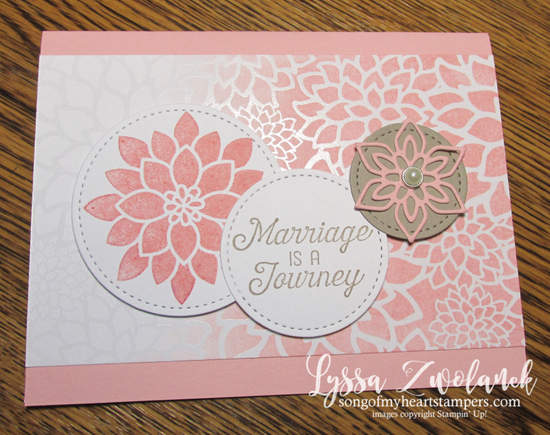 Irresistibly Floral emboss resist technique papers giveaway wedding congrats card Sizzix Stampin Up