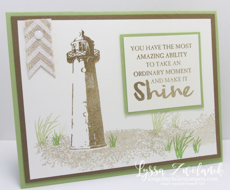 High Tide Stamp Set of the Month Club Stampin Up Song of My Heart Lyssa Zwolanek technique tutorial