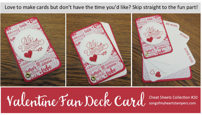 Fan deck card by Lyssa Zwolanek Song of My Heart Stampers Cheat Sheets Stampin Up original design