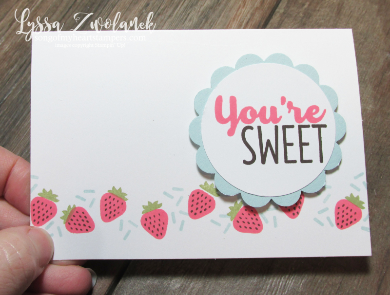 Cool Tasty Treats Ice Cream Strawberries Berry Stampin Up stamp set card rubber stamps