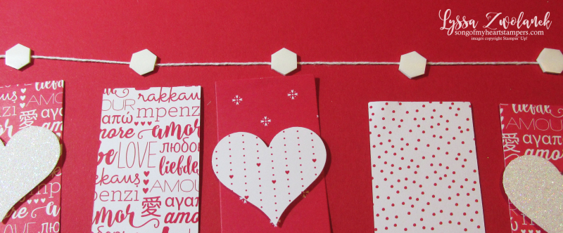 Valentine Scrapbook Layout Heart Banner double page spread Sending Love scrapbooking