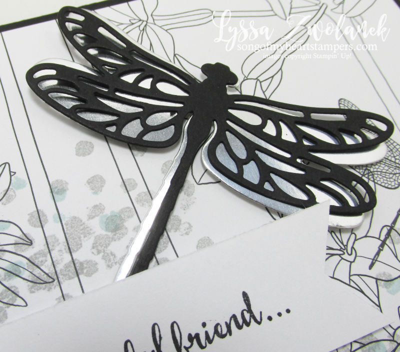 Dragonfly dreams Stampin Up inside Lines designer Series paper sale SAB 2017