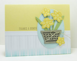 Basket Bunch: Spring Daffodils thank you card