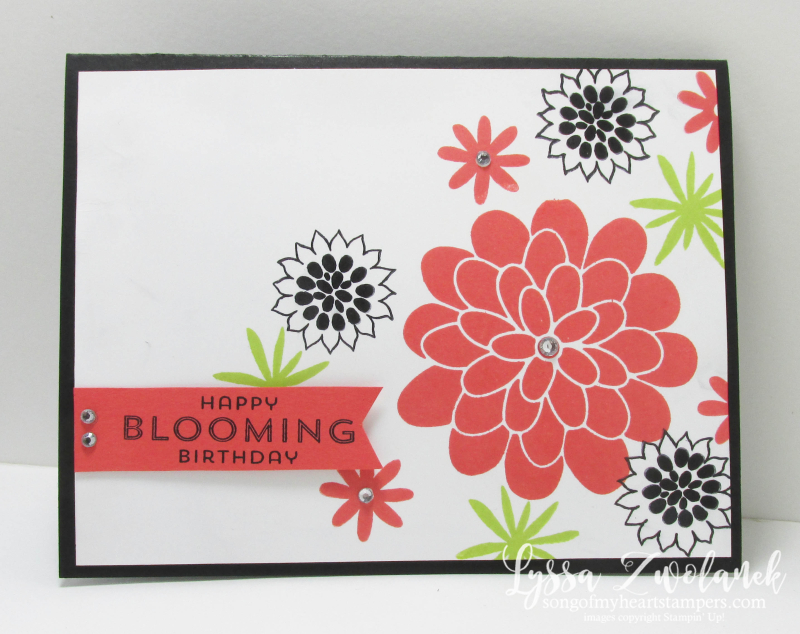 Flower Patch Stampin Up Sizzix Lemon Lime Twist new in color combo Lyssa stamping