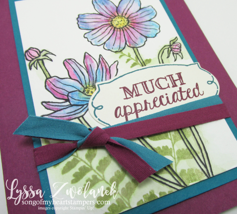 Helping Me Grow Stampin Up rubber stamps cardmaking floral watercoloring techniques