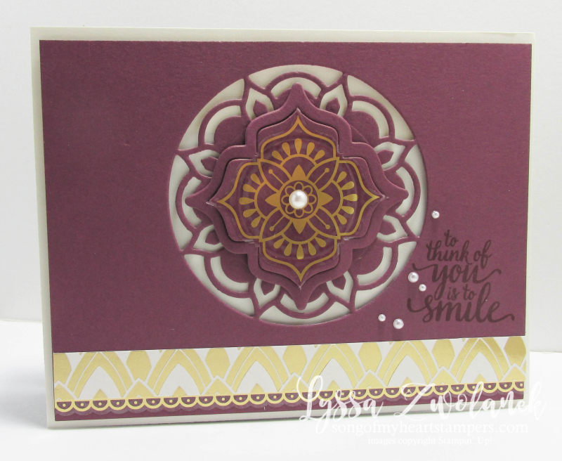 Eastern Palace Stampin Up new catalog preorder big shot card stickers colors Lyssa song my heart